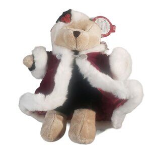 2004 Starbucks Bearista 36th Edition Winter Holiday Bear Red Velvet 187239 Plush